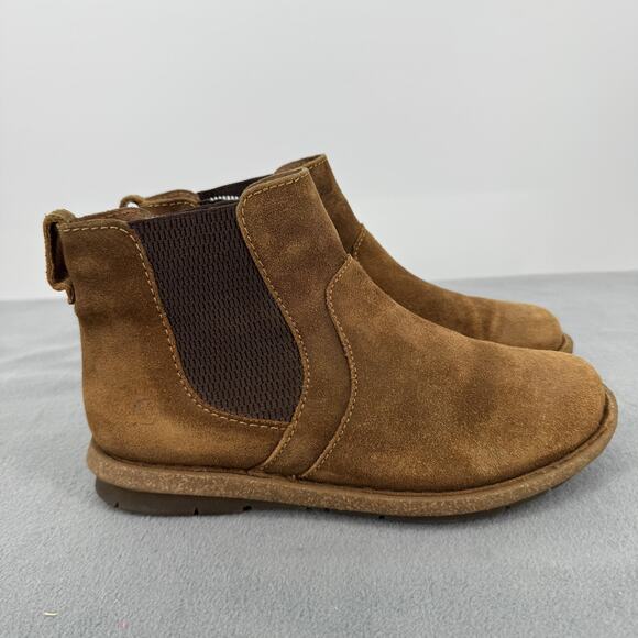 Born Shoes - Born Faline Chelsea‎ Boots Womens 7.5 Brown Suede Ankle Booties